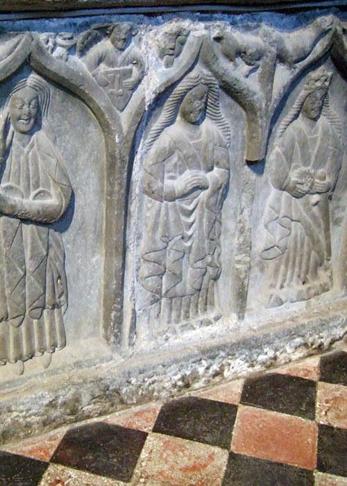 Female saints, Dame Elicia Butler’s Tomb, Kilkenny Cathedral