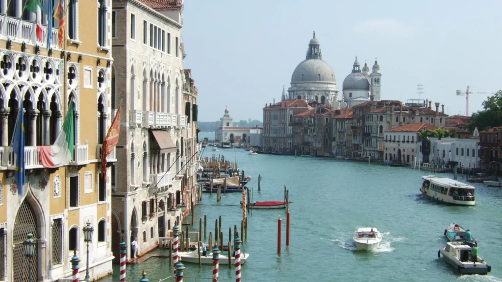 Canal Grande veduto dalla Ponte dell'Accademia, Venezia (Sestier de San Marco-Dorsoduro).